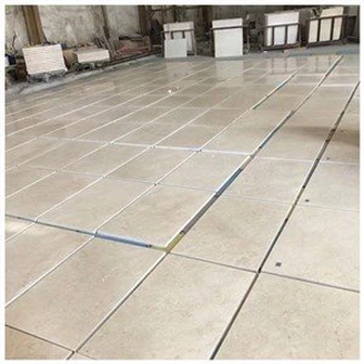 Ubin Marmer Crema Marfil 24x24