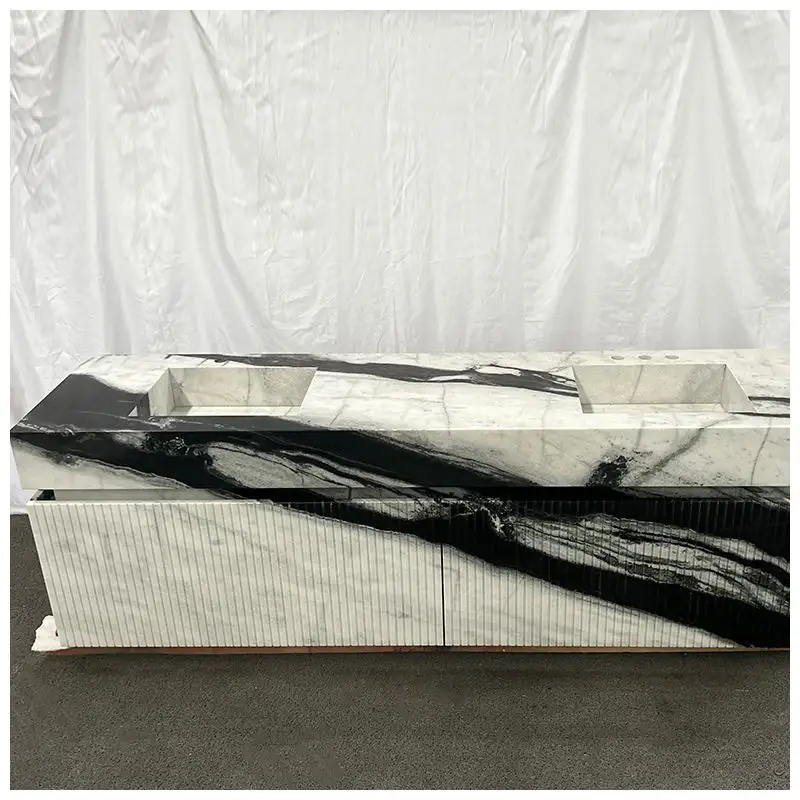 Scandalous Quartzite Integrated Bathroom Countertops