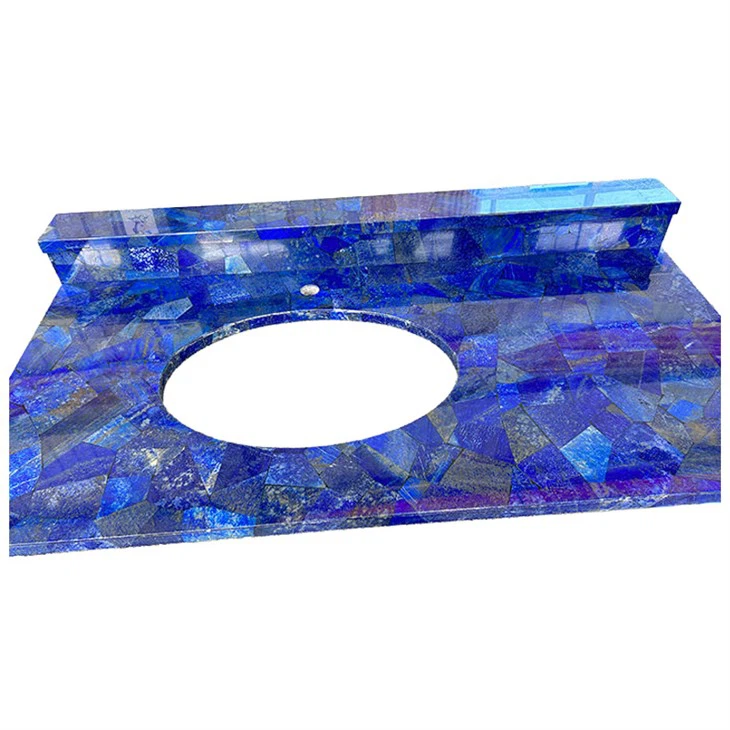 Atasan Kesombongan Batu Permata Biru Lapis Lazuli