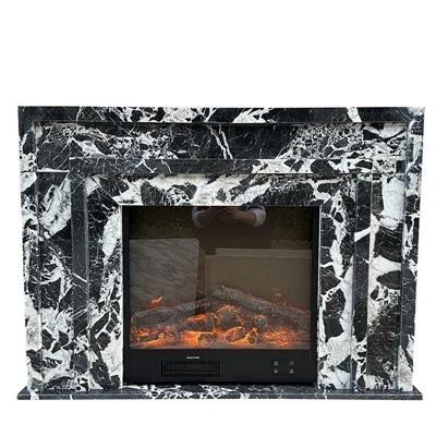 Mantel Perapian Marmer Hitam